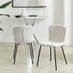 2x Asti Cream Linen Effect Dining Chairs