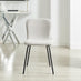2x Asti Cream Linen Effect Dining Chairs