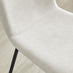 2x Asti Cream Linen Effect Dining Chairs