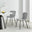 2x Asti Light Grey Velvet Dining Chairs