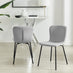 Asti Grey Marble Ceramic Top Dining Table & 4 Grey Asti Chairs