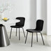 2x Asti Black Velvet Dining Chairs