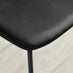 Asti Grey Marble Ceramic Top Dining Table & 4 Black Asti Chairs