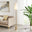Astrid White and Rattan Floor Lamp
