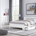 Azure White Solid Pine Double Bed Frame