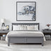 Azure Grey Solid Pine Double Bed Frame + Windsor Mattress