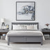 Azure Grey Solid Pine Double Bed Frame + Windsor Mattress