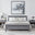 Azure Grey Solid Pine Double Bed Frame
