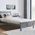 Azure Grey Solid Pine Single Bed Frame