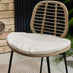 Belize Beige Rattan & Cream 2 Seat Garden Bar Table Set