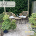 Belize Beige Rattan 2 Seat Garden Bistro Set