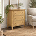 Belle Solid Oak Wood 3 Drawer Chest of Drawers