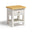 Belle 1 Drawer Solid Oak Wood and Cream Bedside Table