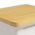 Belle 1 Drawer Solid Oak Wood and Cream Bedside Table