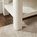 Belle 1 Drawer Solid Oak Wood and Cream Bedside Table