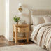 Belle 1 Drawer Solid Oak Wood Bedside Table