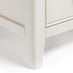 Belle 2 Drawer Solid Oak Wood and Cream Slim Bedside Table