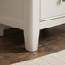 Belle 2 Drawer Solid Oak Wood and Cream Slim Bedside Table