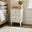 Belle 2 Drawer Solid Oak Wood and Cream Slim Bedside Table