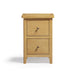 Belle 2 Drawer Solid Oak Wood Slim Bedside Table
