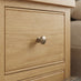 Belle 2 Drawer Solid Oak Wood Slim Bedside Table