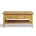 Belle 2 Drawer Rectangular Solid Oak Wood Coffee Table
