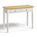 Belle 2 Drawer Solid Oak Wood and Cream Console Table