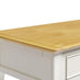 Belle 2 Drawer Solid Oak Wood and Cream Console Table