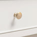 Belle 2 Drawer Solid Oak Wood and Cream Console Table
