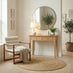 Belle 2 Drawer Solid Oak Wood Console Table