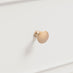 Belle 4 Drawer Solid Oak Wood and Cream Chest of Drawers