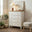 Belle 4 Drawer Solid Oak Wood and Cream Chest of Drawers