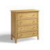 Belle 4 Drawer Solid Oak Wood Chest of Drawers