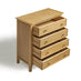 Belle 4 Drawer Solid Oak Wood Chest of Drawers