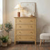 Belle 4 Drawer Solid Oak Wood Chest of Drawers