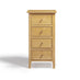 Belle 4 Drawer Tall Solid Oak Slim Chest of Drawers