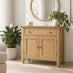 Belle Solid Oak Wood 2 Door 1 Drawer Sideboard