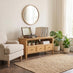 Belle Solid Oak Wood 3 Drawer Large TV Stand