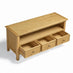Belle Solid Oak Wood 3 Drawer Large TV Stand