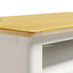 Belle Solid Oak Wood and Cream Corner TV Stand
