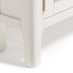 Belle Solid Oak Wood and Cream Corner TV Stand