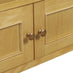 Belle Solid Oak Wood Corner TV Stand