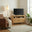 Belle Solid Oak Wood Corner TV Stand