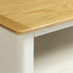 Belle Solid Oak Wood & Cream 2 Drawer TV Stand