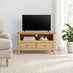 Belle Solid Oak Wood 2 Drawer TV Stand