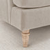 Bernie Beige Chenille Fabric 2 Seater Sofa