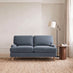 Bernie Blue Chenille Fabric 2 Seater Sofa