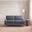Bernie Blue Chenille Fabric 2 Seater Sofa