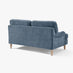 Bernie Blue Chenille Fabric 2 Seater Sofa