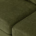 Bernie Green Chenille Fabric 2 Seater Sofa